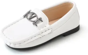 Luxury Kids Italian Loafer Dress Shoes Boys Elegant Shoes