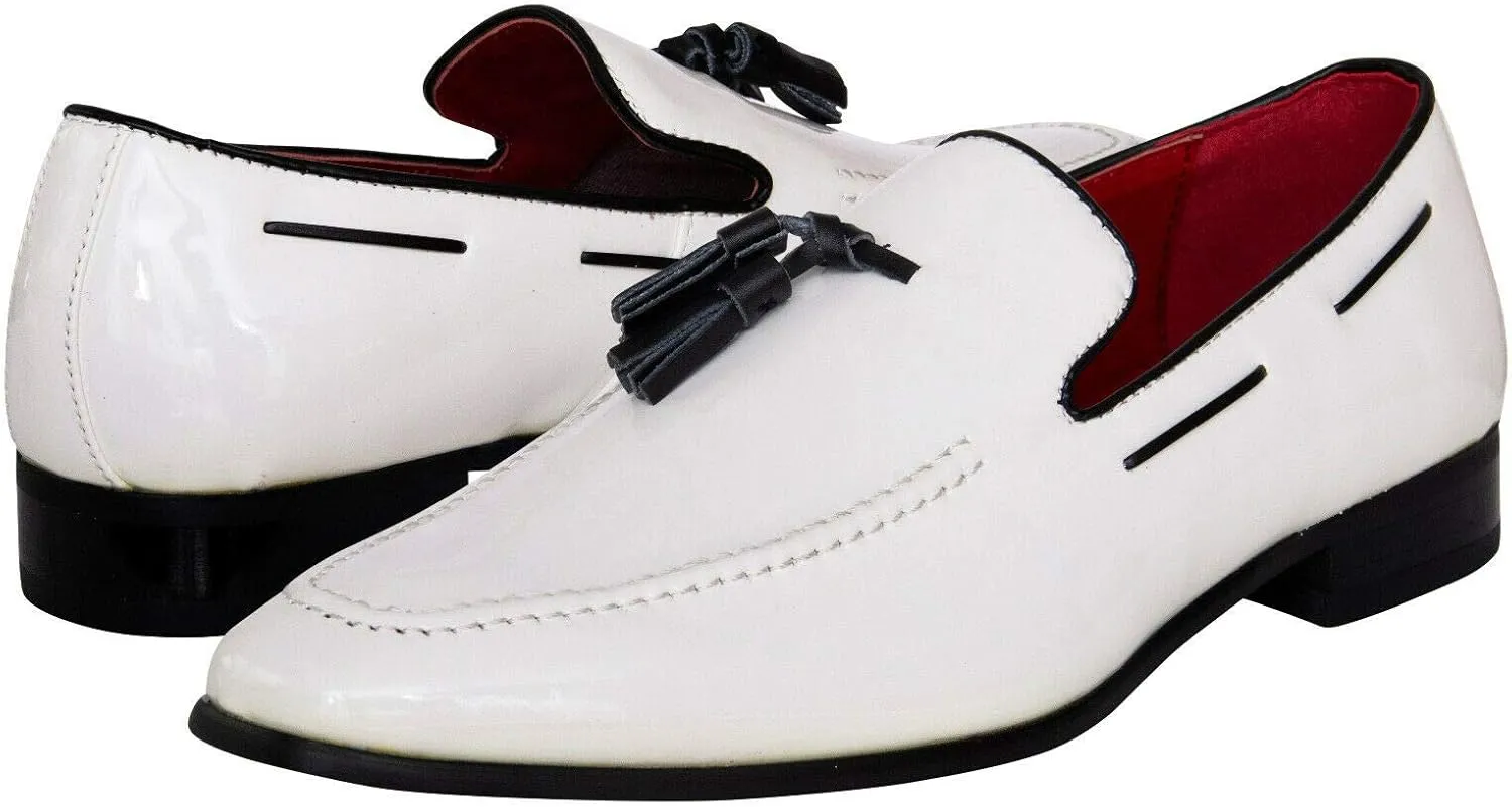 Mens Classic Casual Smart Shoes Party Tassel Suede Slip-On Penny Loafer Boat Driving Shoes