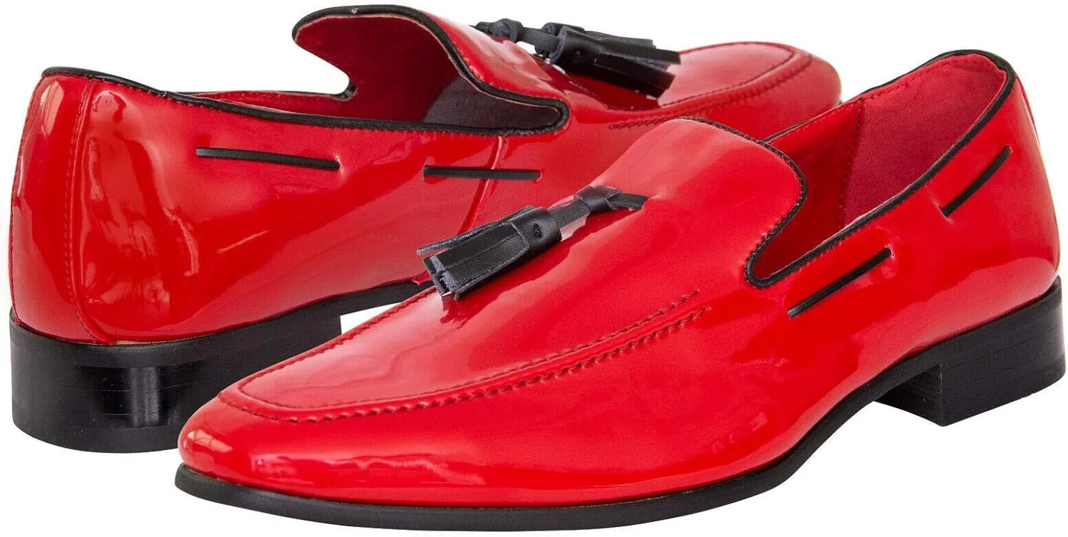 Mens Classic Casual Smart Shoes Party Tassel Suede Slip-On Penny Loafer Boat Driving Shoes