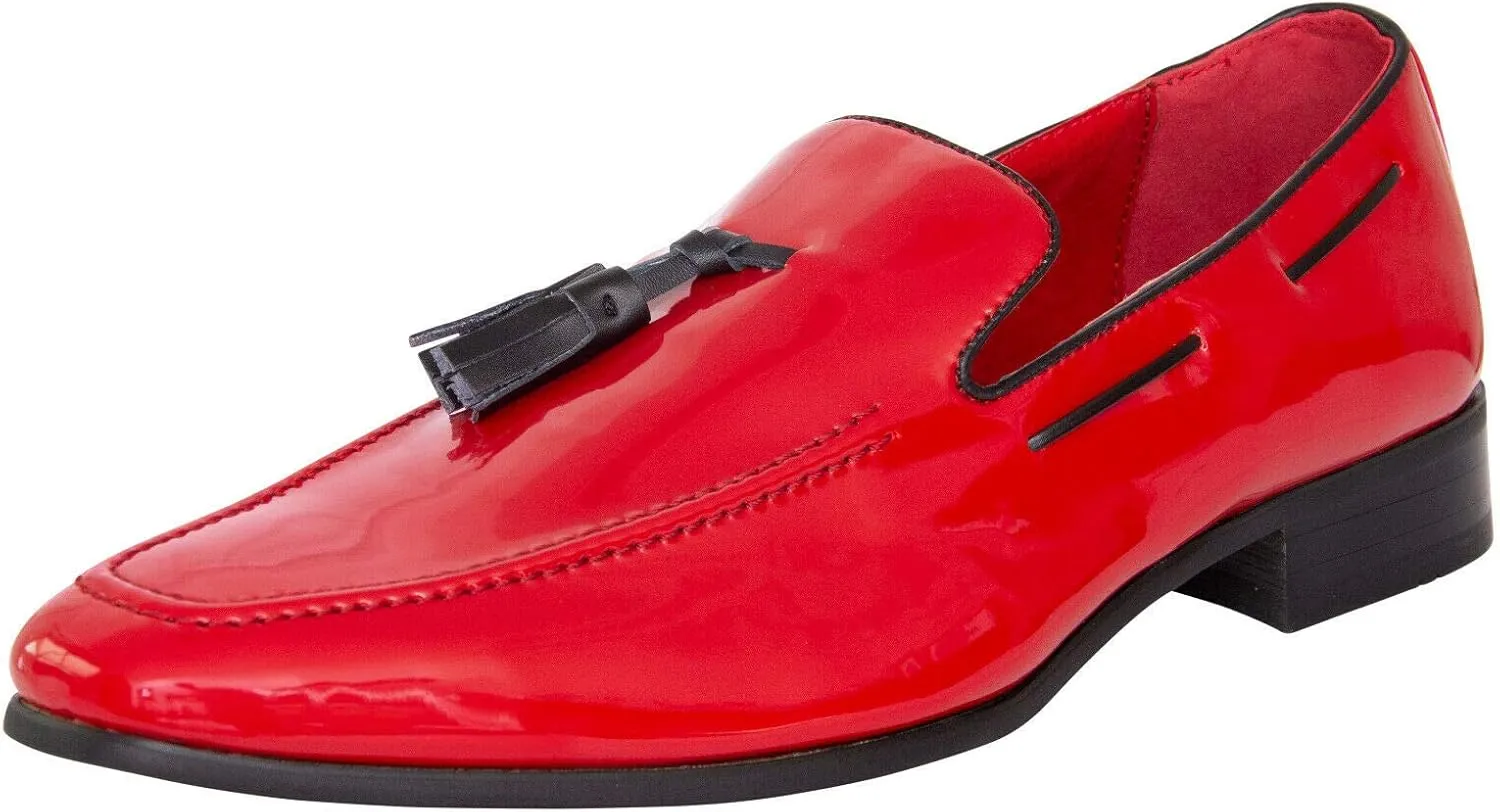 Mens Classic Casual Smart Shoes Party Tassel Suede Slip-On Penny Loafer Boat Driving Shoes