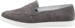 Men's Elegant Penny Loafers, Gray, 9