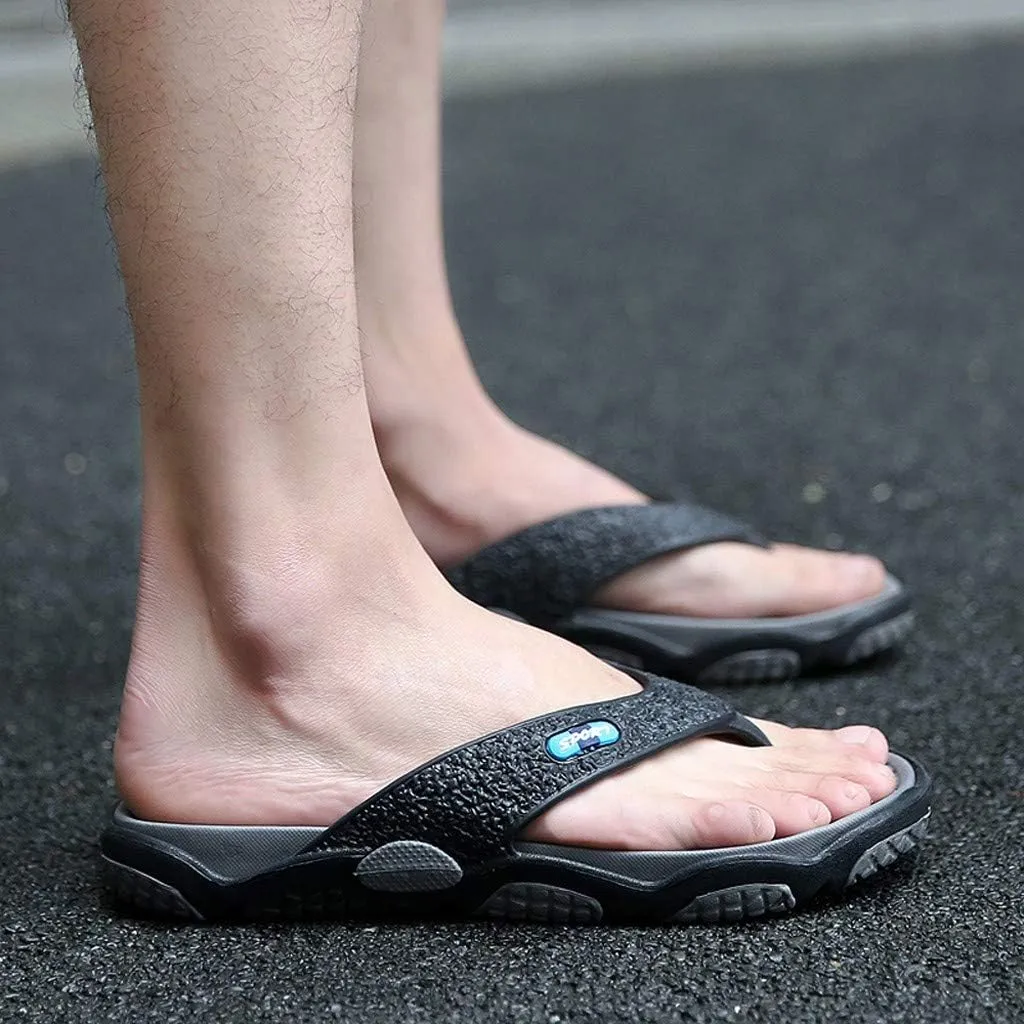 Men's Fashion Spliced ​​Soft Soled Flip Flops for Casual Outdoor Beach Flip Flops Sandal Slippers for Beach