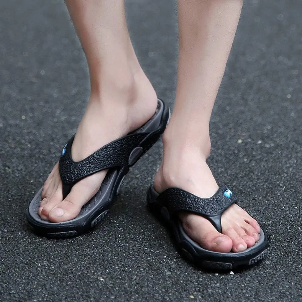 Men's Fashion Spliced ​​Soft Soled Flip Flops for Casual Outdoor Beach Flip Flops Sandal Slippers for Beach