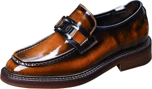 Mens Genuine Leather Loafers, Slip On Driving Shoes, Smart Office Work Formal Shoes for Casual Wedding