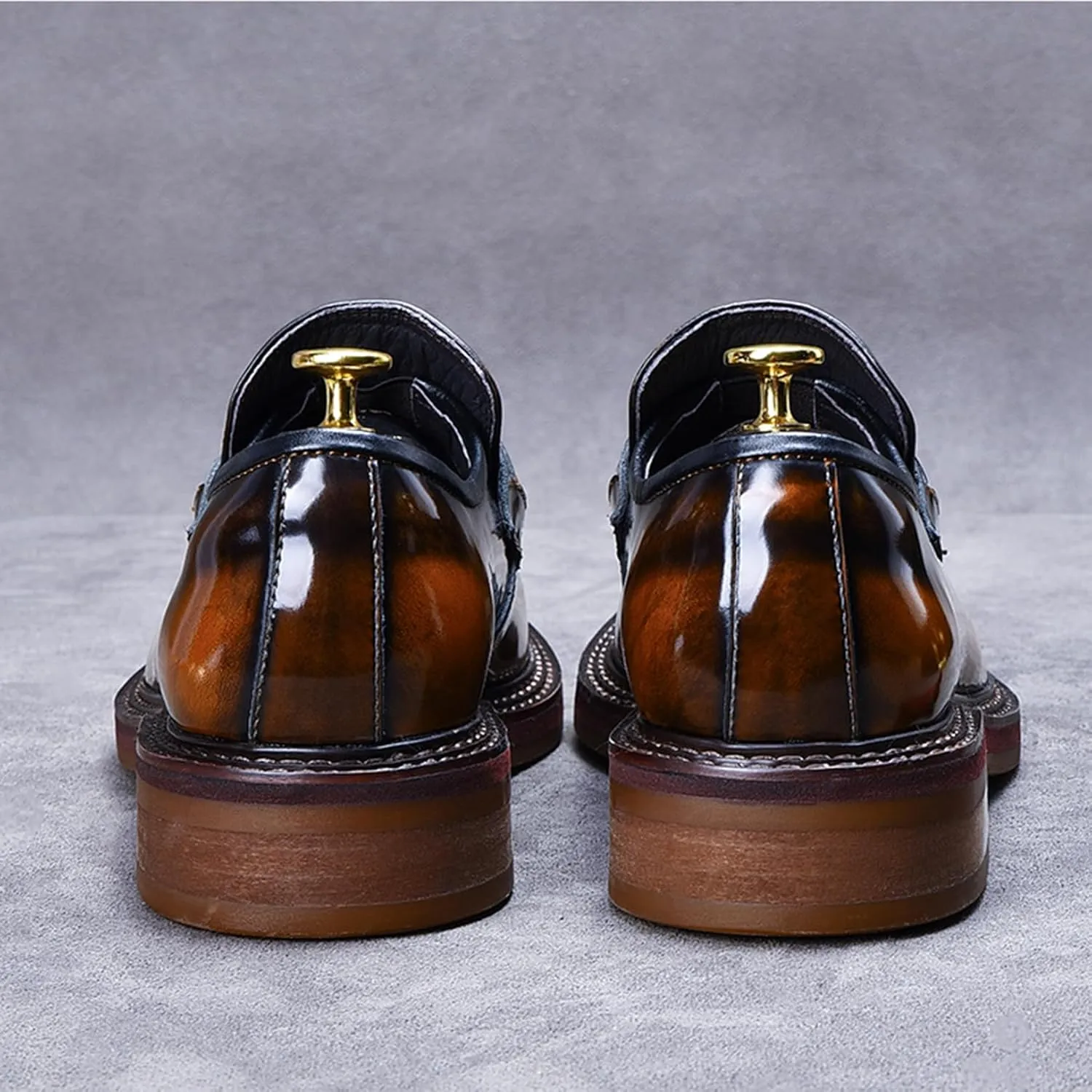 Mens Genuine Leather Loafers, Slip On Driving Shoes, Smart Office Work Formal Shoes for Casual Wedding