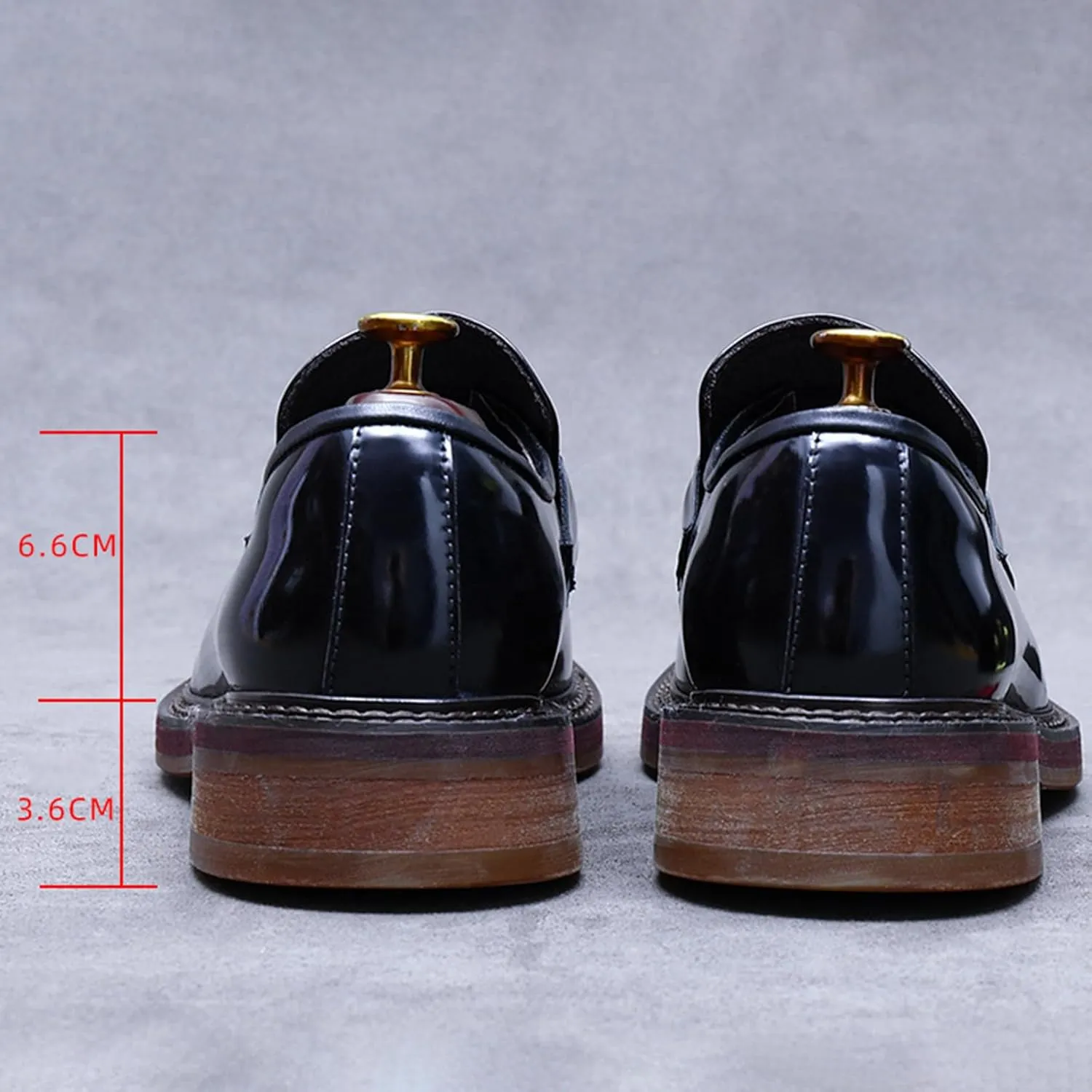 Mens Genuine Leather Loafers, Slip On Driving Shoes, Smart Office Work Formal Shoes for Casual Wedding
