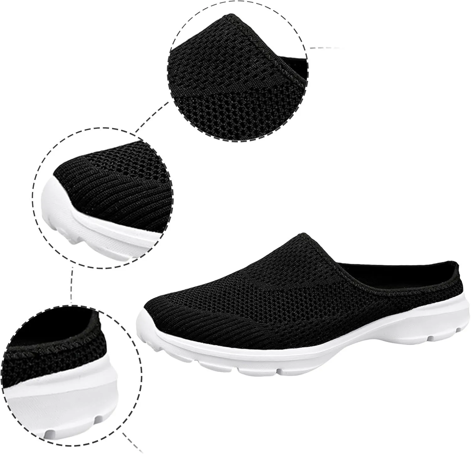 Men's Half Cap Toe Canvas Sandals Solid Breathable Mesh Sneakers Casual Comfort Walking Sandals Beach Sandals