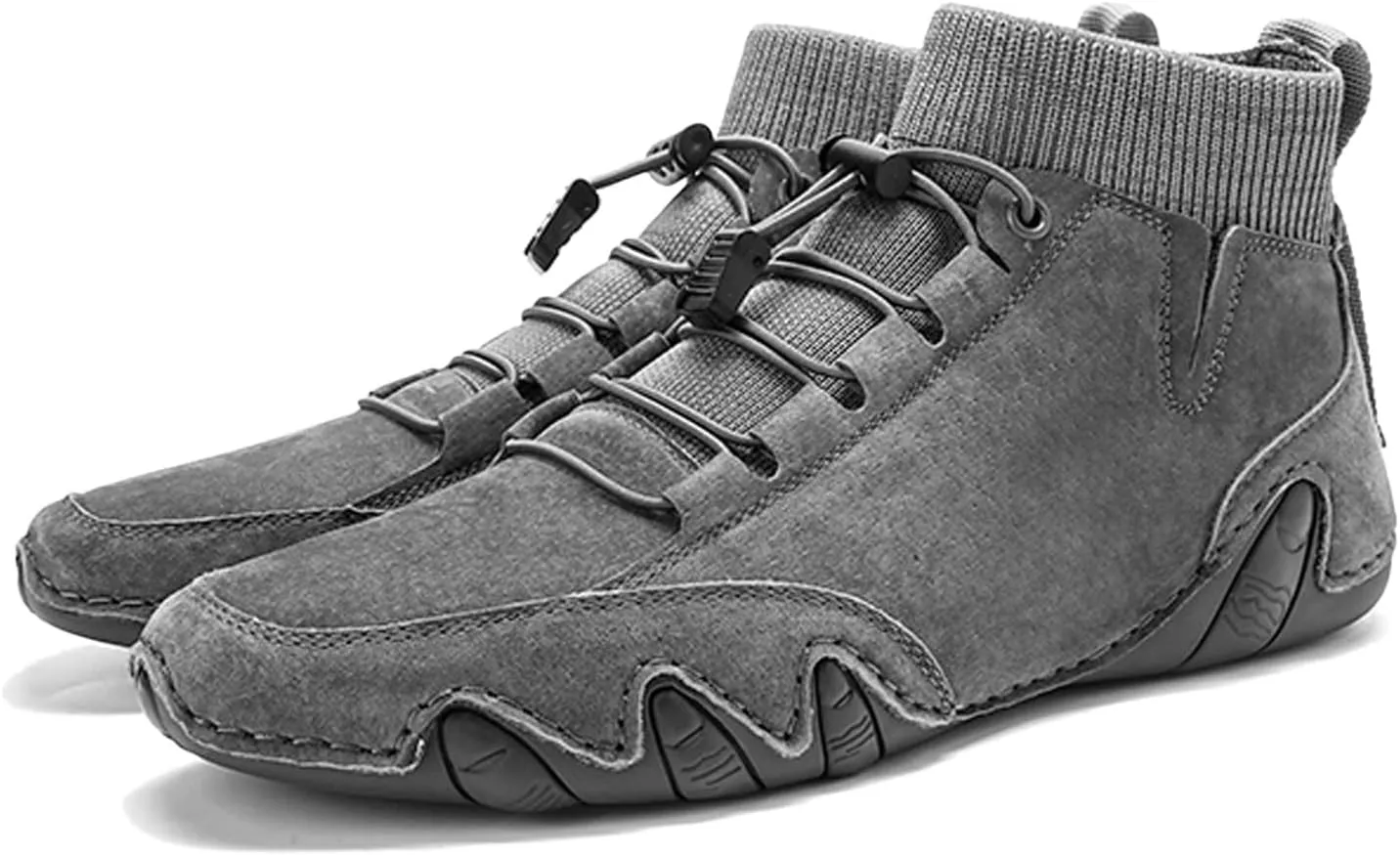 Mens High Top Elastic Band Sport Shoes Fashion Casual Mens Plus Size Casual Canvas Shoes Fashion Sneaker