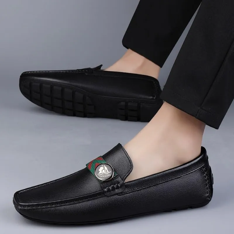 Men's Leather Dress Shoes Modern Leather Business Casual Comfort Formal Oxfords Shoes for Men