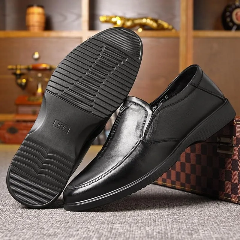 Mens Leather Shoes Lightweight Orthopedic Leather Shoes Comfort Gifts
