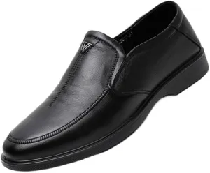 Mens Leather Shoes Lightweight Orthopedic Leather Shoes Comfort Gifts