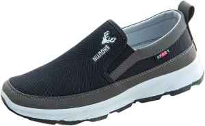 Men's Low Top Casual Shoes Spring and Autumn All Day Wear Comfortable Breathable Flat Bottom Non Slip Leisure Sports Shoes Lace up Soft Sole Loafer