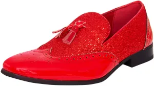 Men's Shiny Comfortable Smart Shoes Party Dancing Tassel Leather Lined Slip-On Loafer Driving Shoes