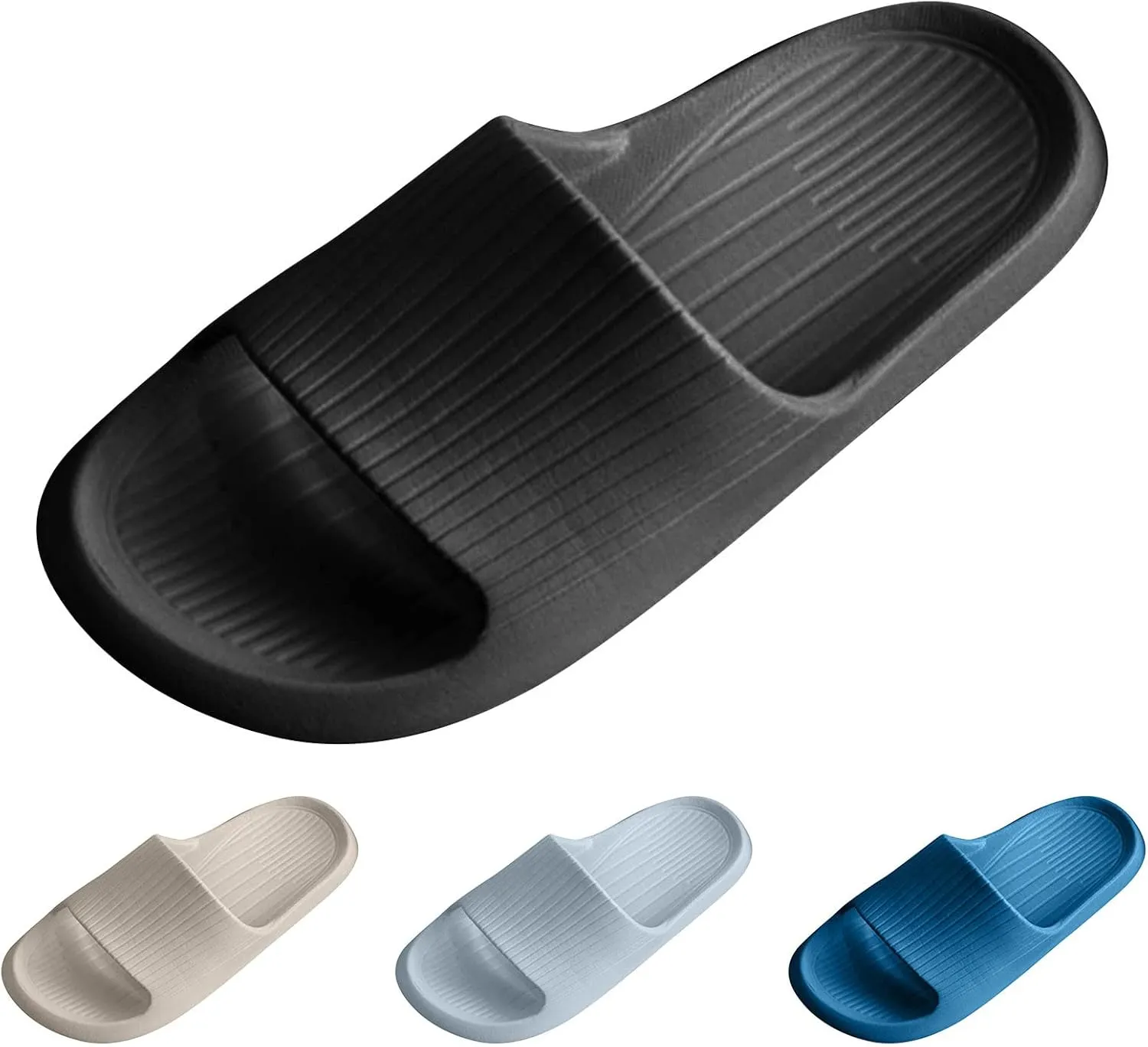 Mens Shower Shoes Womens Slides Bathroom Slippers Men Shower Shoes Women Living Room Spa Ultra Comfort Slippers