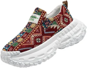Men's Slip-On Canvas Sneakers, Breathable Low-Top Casual Shoes for Running & Casual Attire, All-Season Comfort,