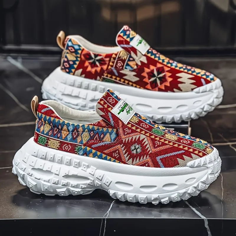 Men's Slip-On Canvas Sneakers, Breathable Low-Top Casual Shoes for Running & Casual Attire, All-Season Comfort,