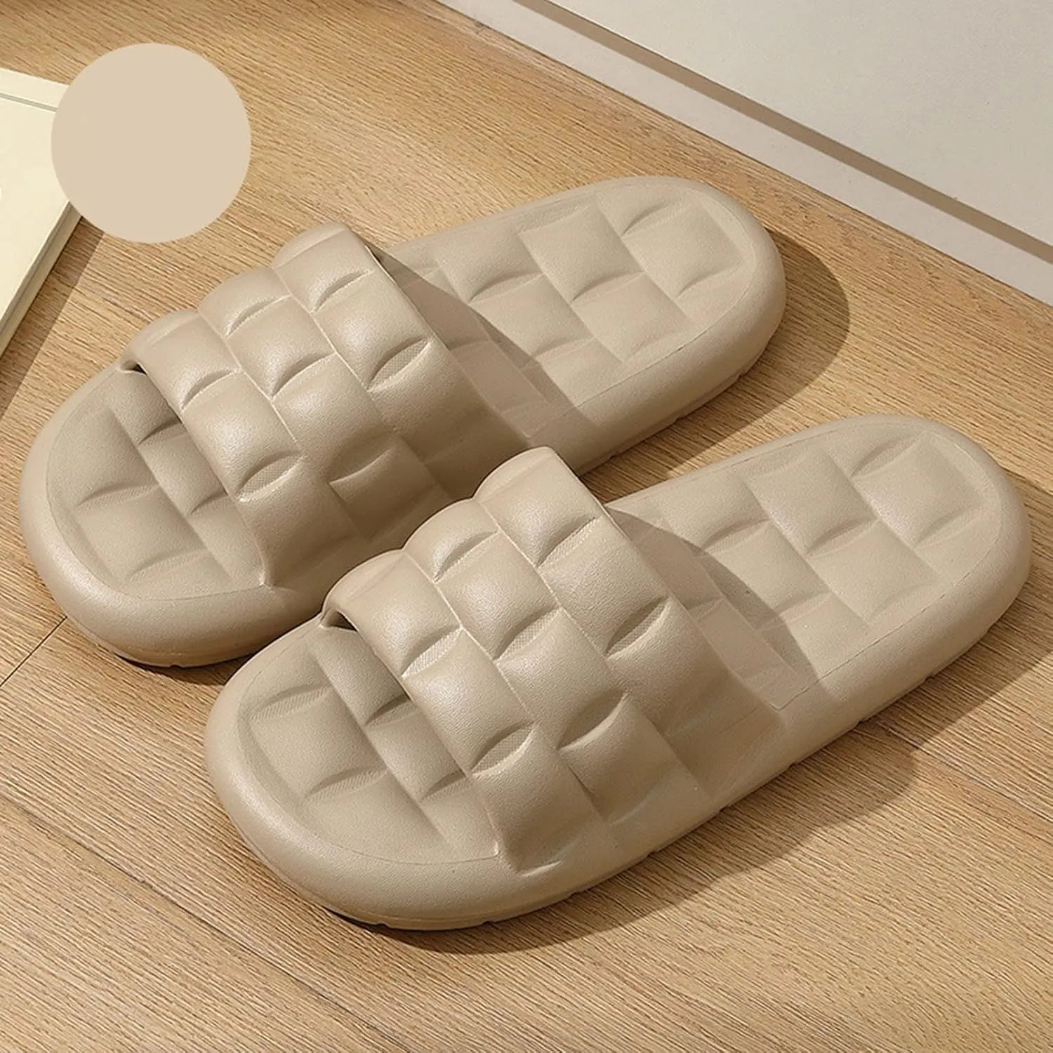 Mens Slippers Womens Slides Bathroom Slippers Men Shower Shoes Women Ultra Comfort Travel Bathroom