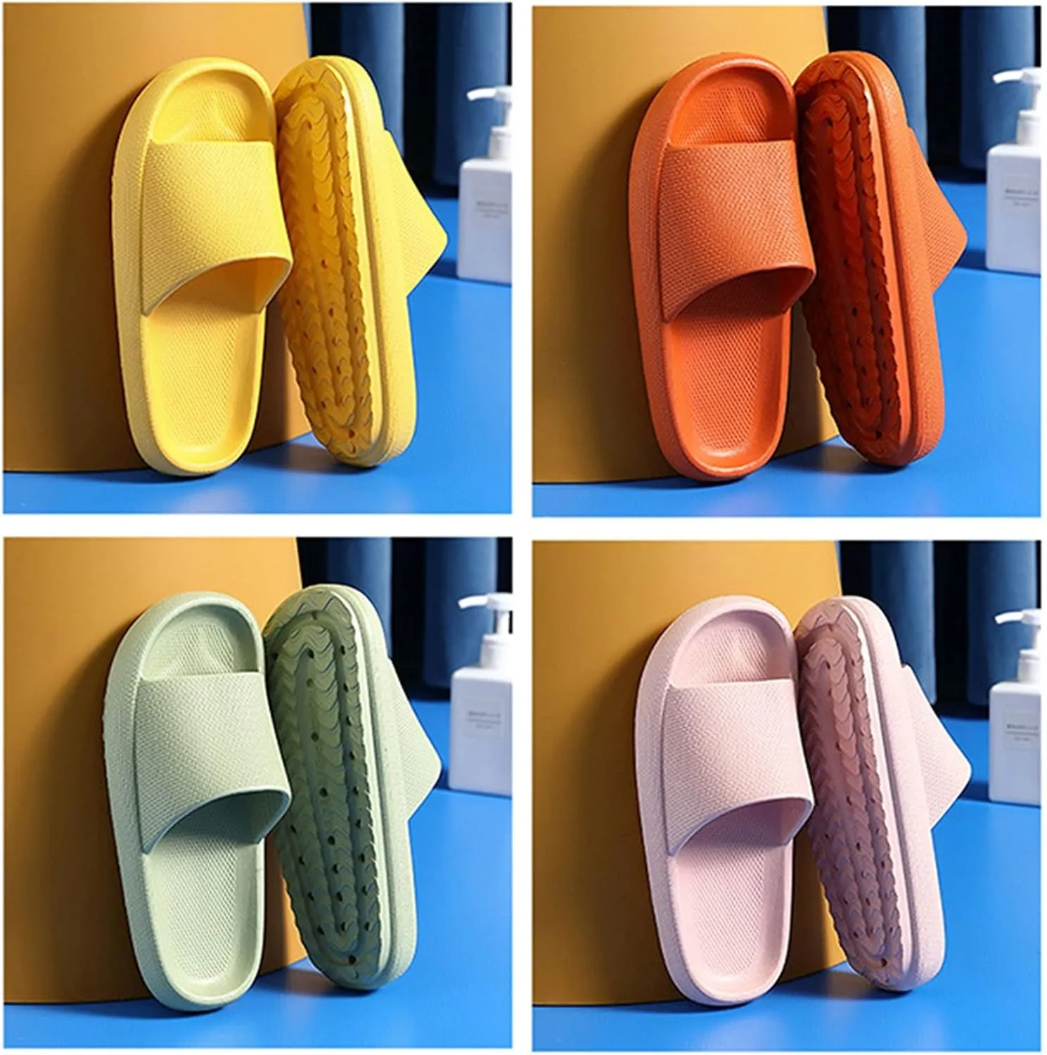 Mens Slippers Womens Slides Mens Shower Shoes Shower Shoes Women Ultra Comfort Living Room Quick Drying Slippers