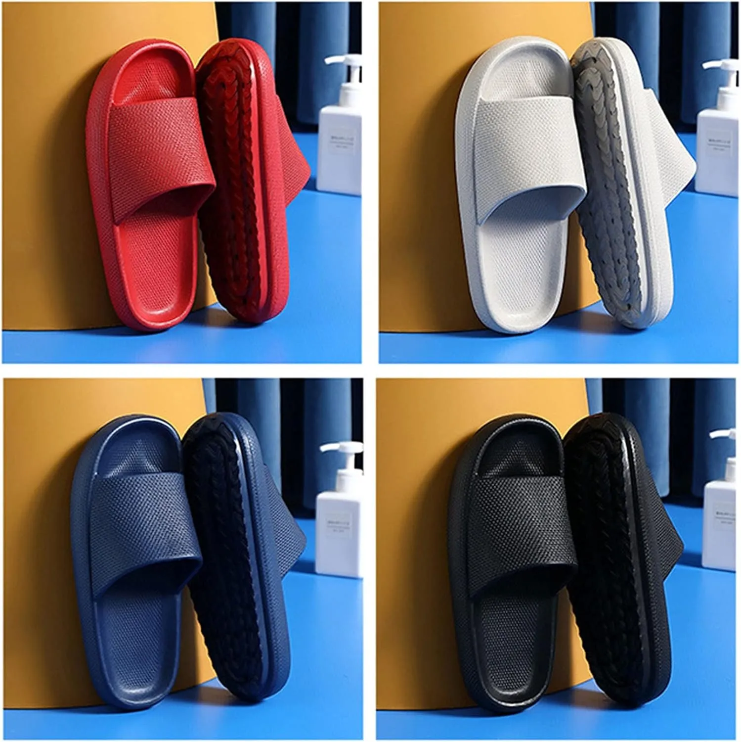 Mens Slippers Womens Slides Mens Shower Shoes Shower Shoes Women Ultra Comfort Living Room Quick Drying Slippers