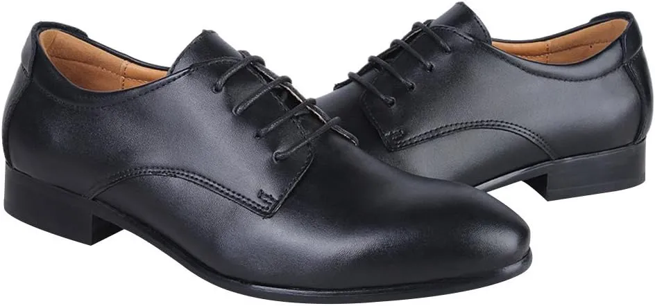Men's Smart Genuine Leather Dress Shoes Formal Business Derby Lace-Ups