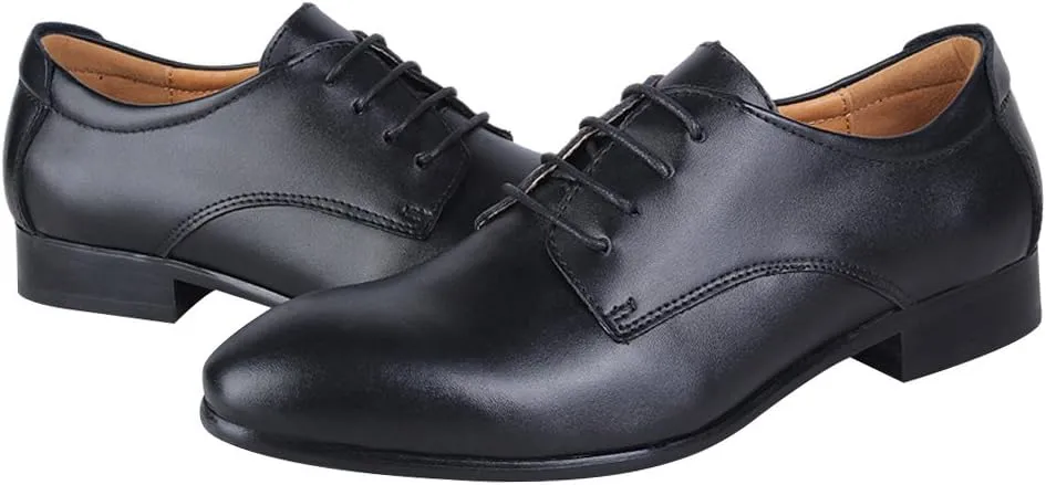 Men's Smart Genuine Leather Dress Shoes Formal Business Derby Lace-Ups