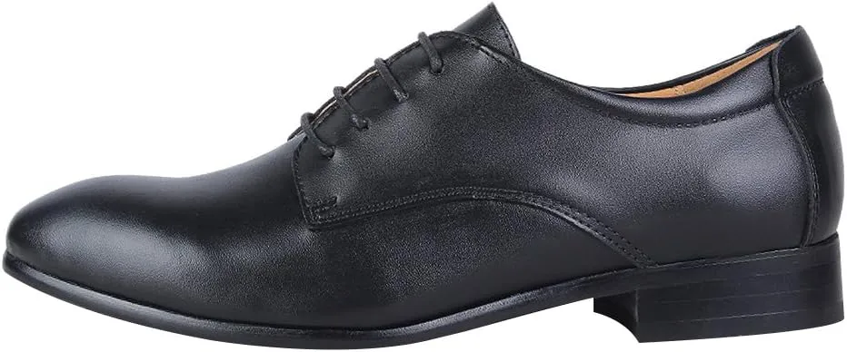 Men's Smart Genuine Leather Dress Shoes Formal Business Derby Lace-Ups