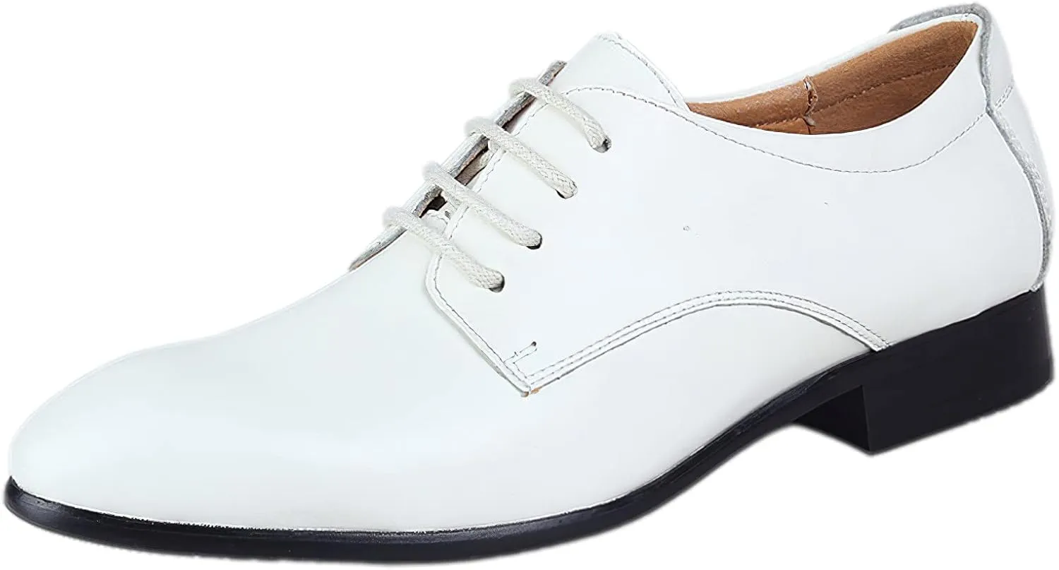 Men's Smart Genuine Leather Dress Shoes Formal Business Derby Lace-Ups