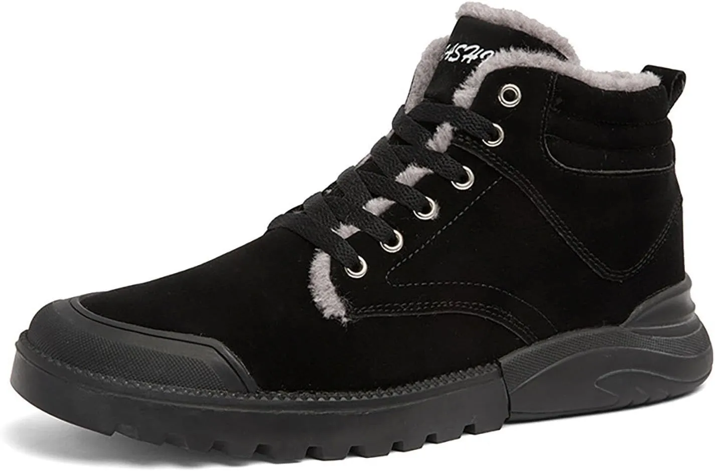 Men's Work Boots Steel Toe Hiking Sneakers Fur Lined Ankle Boot Safety Shoes for Women Insulated Waterproof Platform Shoes Work Hike Grounded Footwear