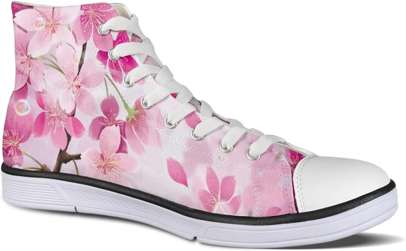 Micoklinlin Womens Canvas Shoes High Top Teens Girls Canvas Sneakers Tennis Shoe Lace Up Casual Classic Flat Walking Shoes