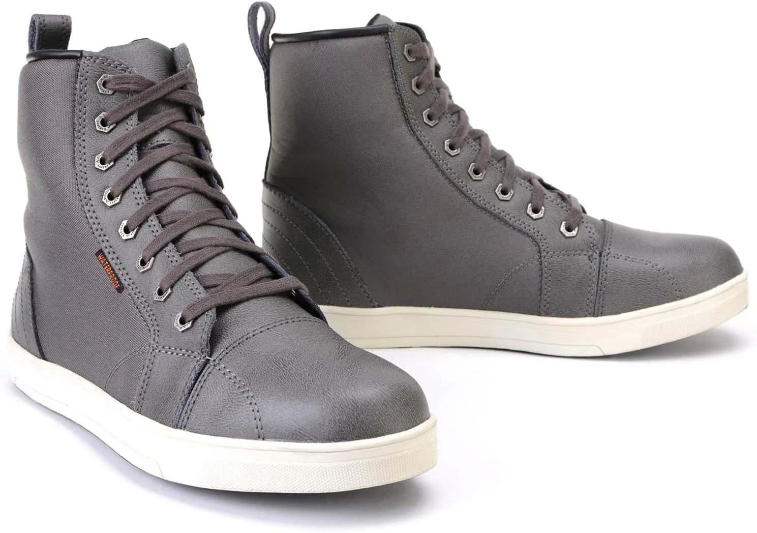 Milwaukee Leather Men's Motorcycle Reinforced Street Biker Casual Riding Shoes Leather Suede Canvas - 14