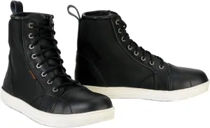Milwaukee Leather Men's Motorcycle Reinforced Street Biker Casual Riding Shoes Leather Suede Canvas - 9