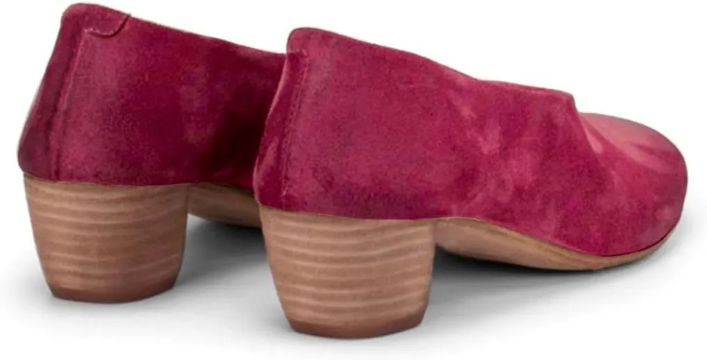 MOOMMO Women Chunky Stacked Heel Loafers Suede Round Toe Loafer Pumps Vintage 2 inch Block Heel Dress Shoes Slip on Closed Toe Loafer Heels Office Ladies Casual Comfort Cute Retro 4-11 M US