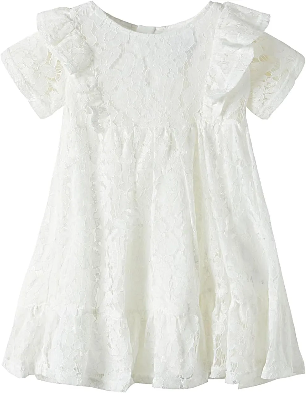 Mud Kingdom Girls Lace Dress Lightweight Party Elegant with Zipper