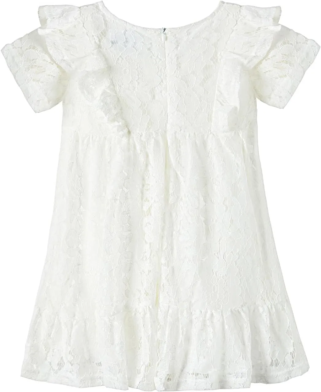 Mud Kingdom Girls Lace Dress Lightweight Party Elegant with Zipper