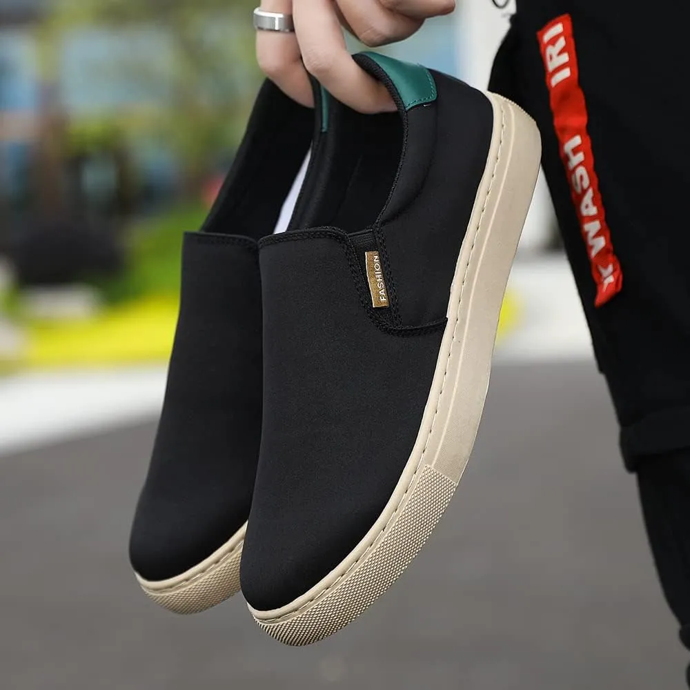 New Large Size Men's Shoes Ice Silk Canvas Shoes Slip-on Casual Shoes