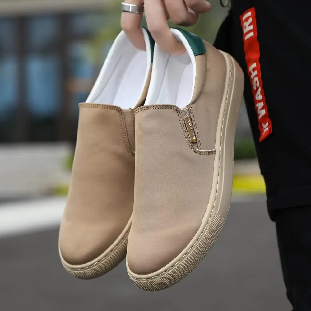 New Large Size Men's Shoes Ice Silk Canvas Shoes Slip-on Casual Shoes