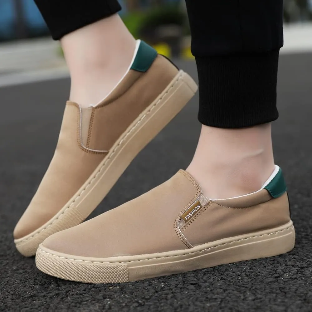 New Large Size Men's Shoes Ice Silk Canvas Shoes Slip-on Casual Shoes