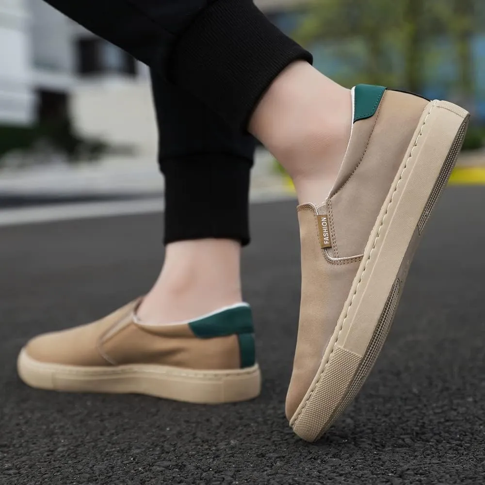New Large Size Men's Shoes Ice Silk Canvas Shoes Slip-on Casual Shoes