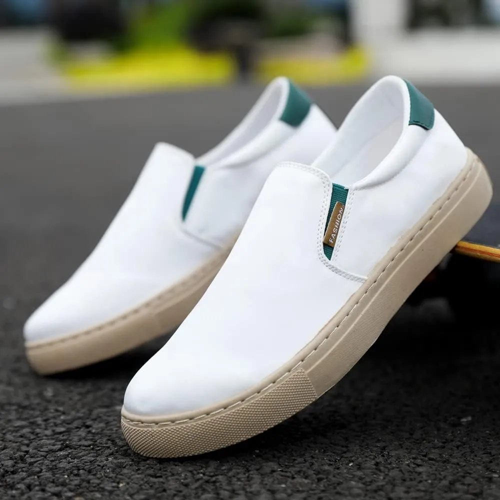 New Large Size Men's Shoes Ice Silk Canvas Shoes Slip-on Casual Shoes