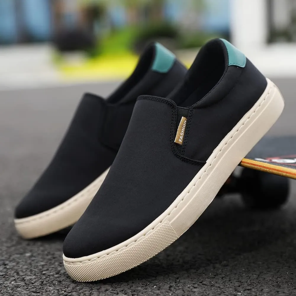 New Large Size Men's Shoes Ice Silk Canvas Shoes Slip-on Casual Shoes