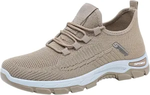 Orthopedic Shoes Slip On Mesh Breathable Wide Toe Box Sneakers Arch Support Non-Slip Walking Sneakers Gym Tennis Athletic Workout Trainer Comfortable Diabetes Shoes