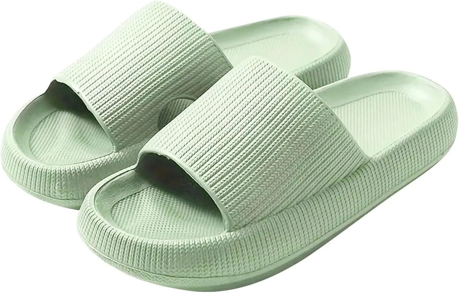 Pillow Slippers for Women and Men Non Slip Quick Drying Cloud Slides for Women with Arch Support Pillow Soft Slip On Sandals House Shower Shoes Cloud Sandals Comfy Indoor Outdoor Slides Unisex