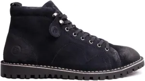 POPPS 1961 Mens Smart Casual 100% Real Leather Ankle Monkey MOD Lace Up Boots