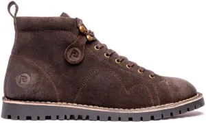POPPS 1961 Mens Smart Casual 100% Real Leather Ankle Monkey MOD Lace Up Boots