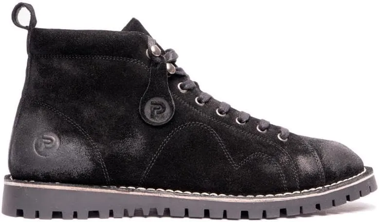 POPPS 1961 Mens Smart Casual 100% Real Leather Ankle Monkey MOD Lace Up Boots