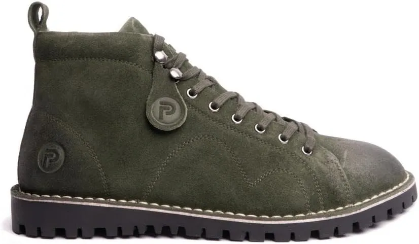 POPPS 1961 Mens Smart Casual 100% Real Leather Ankle Monkey MOD Lace Up Boots