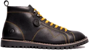 POPPS 1961 Mens Smart Casual 100% Real Leather Ankle Monkey MOD Lace Up Boots