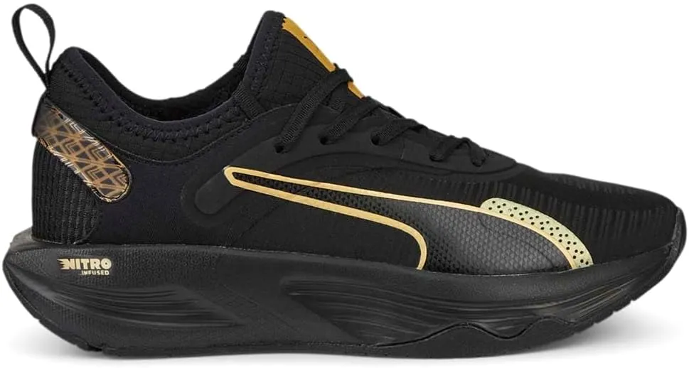 PUMA Womens Pwr Xx Nitro Deco Glam Training Sneakers Shoes - Black - Size 8 M