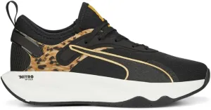 PUMA Womens Pwr Xx Nitro Safari Glam Running Sneakers Shoes - Black - Size 6.5 M