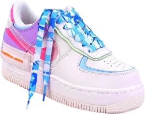 Rainbow Laces Flat Shoelaces Casual Canvas Shoes Kids Adult Colorful Shoelace Print Gradient Rope Lace Shoes Accessories